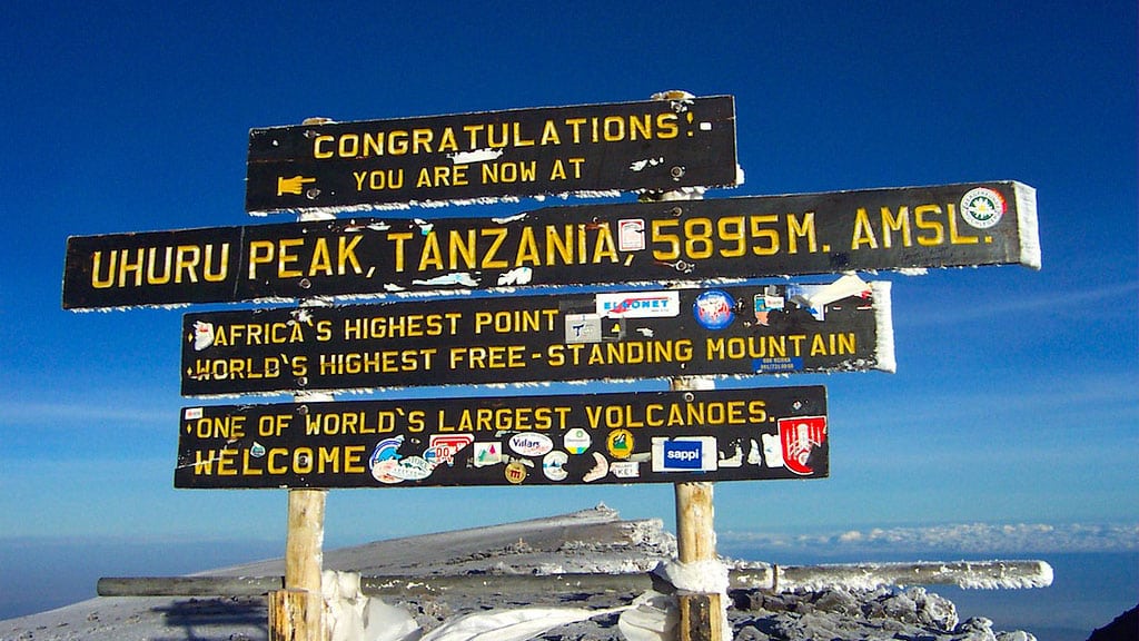 uhuru peak kilimanjaro